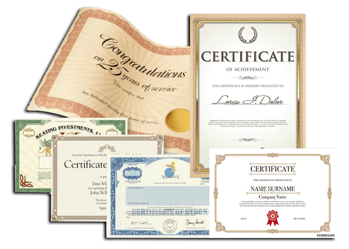 Certificates Printing In Noida
